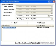 Find Files By Date Software screenshot